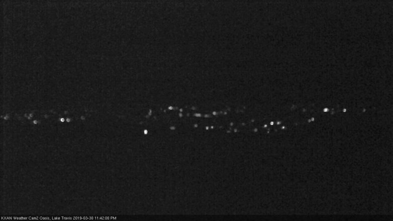 Lake Travis webcam, March 30, 2019 10:45 PM CT