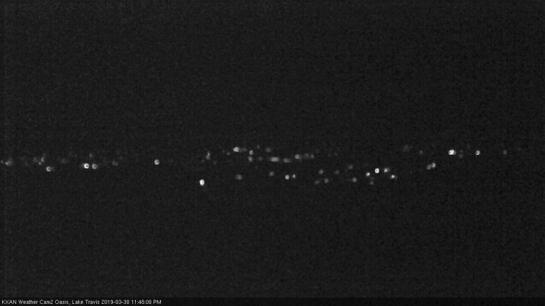 Lake Travis webcam, March 30, 2019 10:50 PM CT