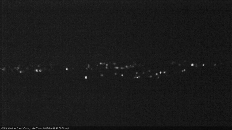 Lake Travis webcam, March 30, 2019 11:10 PM CT