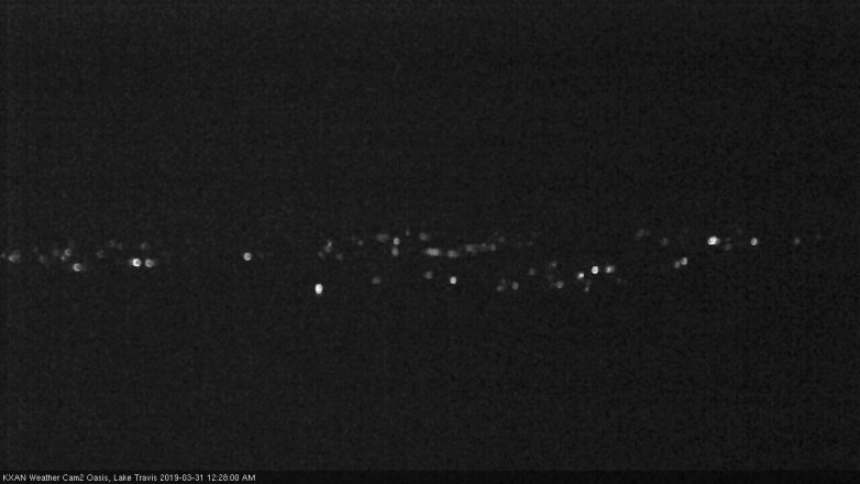Lake Travis webcam, March 30, 2019 11:30 PM CT