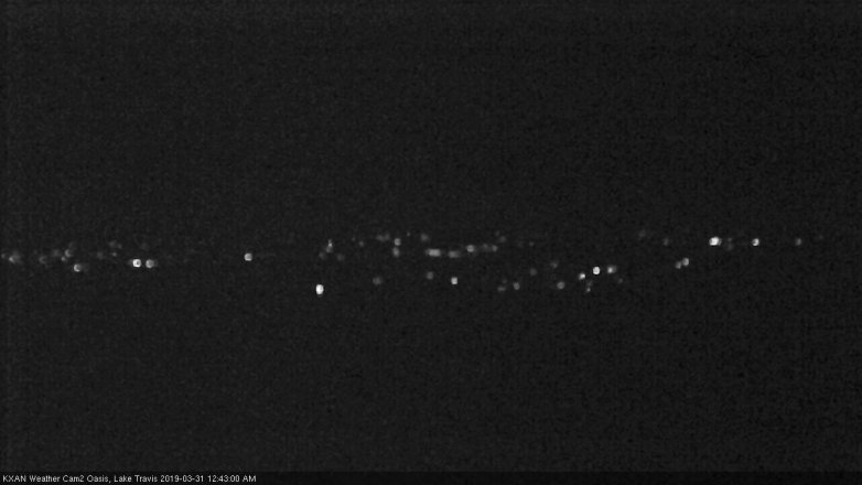 Lake Travis webcam, March 30, 2019 11:45 PM CT