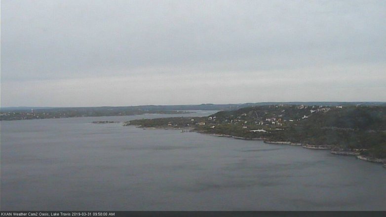 Lake Travis webcam, March 31, 2019 9:00 AM CT