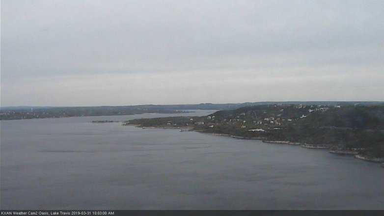 Lake Travis webcam, March 31, 2019 9:05 AM CT