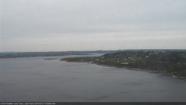 Lake Travis webcam, March 31, 2019 9:10 AM CT