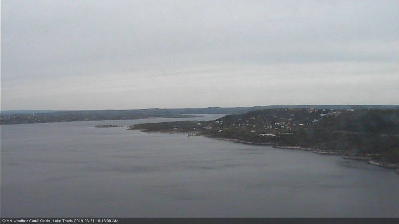 Lake Travis webcam, March 31, 2019 9:15 AM CT