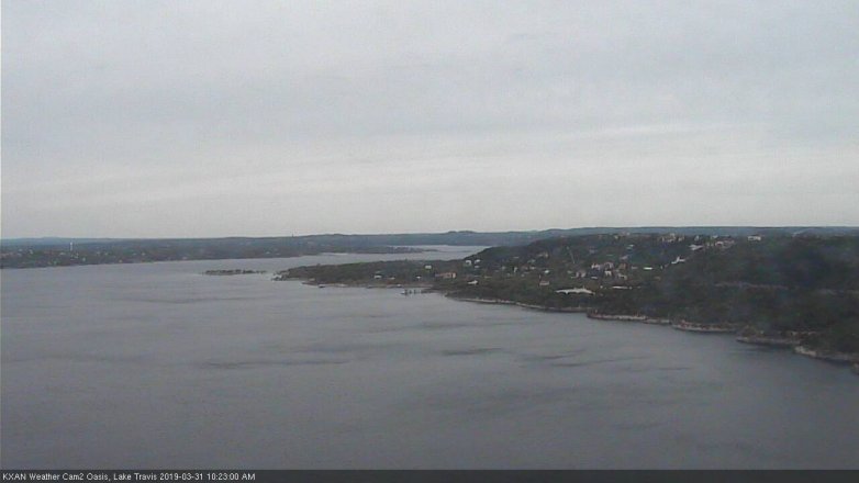 Lake Travis webcam, March 31, 2019 9:25 AM CT