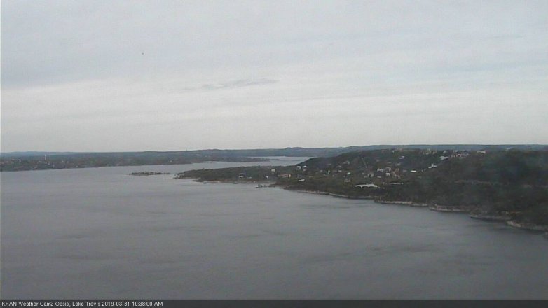 Lake Travis webcam, March 31, 2019 9:40 AM CT
