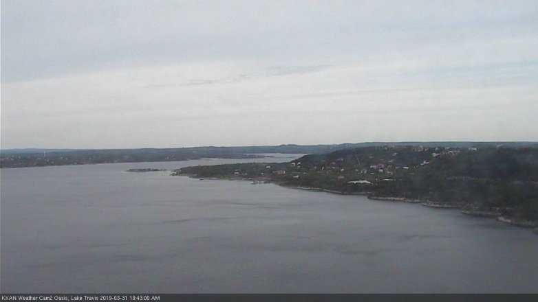 Lake Travis webcam, March 31, 2019 9:45 AM CT
