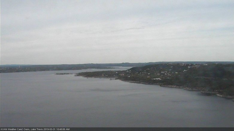 Lake Travis webcam, March 31, 2019 9:50 AM CT