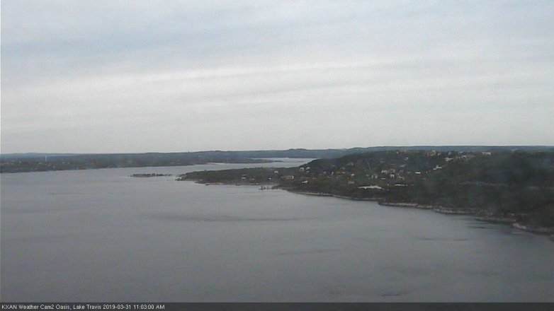 Lake Travis webcam, March 31, 2019 10:05 AM CT