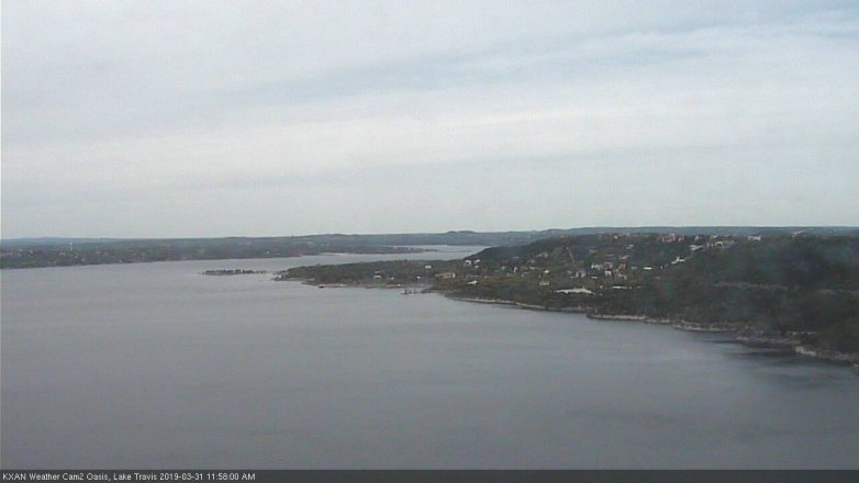 Lake Travis webcam, March 31, 2019 11:00 AM CT