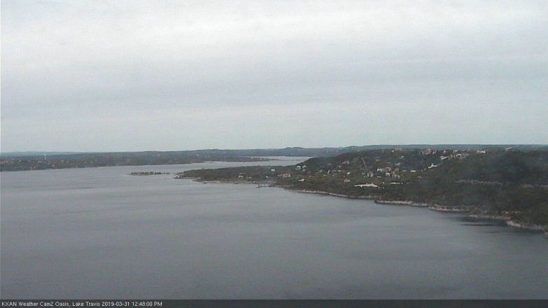 Lake Travis webcam, March 31, 2019 11:50 AM CT