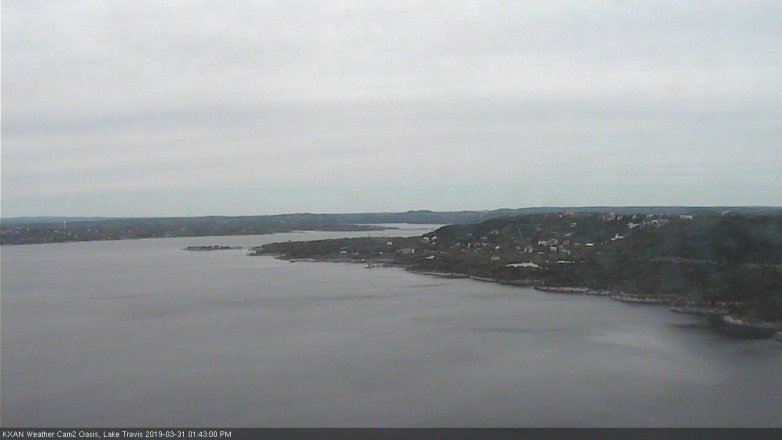 Lake Travis webcam, March 31, 2019 12:45 PM CT