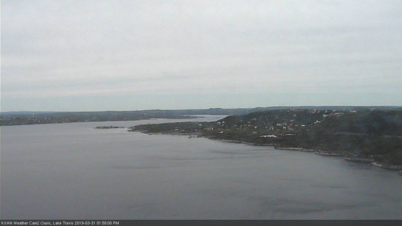 Lake Travis webcam, March 31, 2019 1:00 PM CT