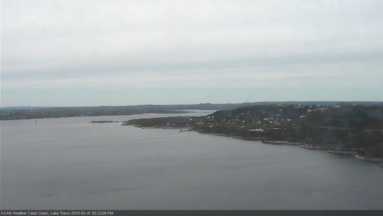 Lake Travis webcam, March 31, 2019 1:25 PM CT