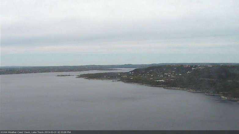 Lake Travis webcam, March 31, 2019 1:35 PM CT