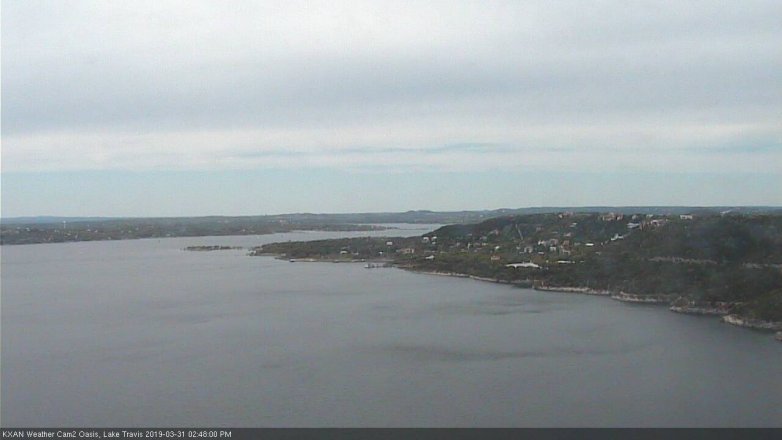 Lake Travis webcam, March 31, 2019 1:50 PM CT