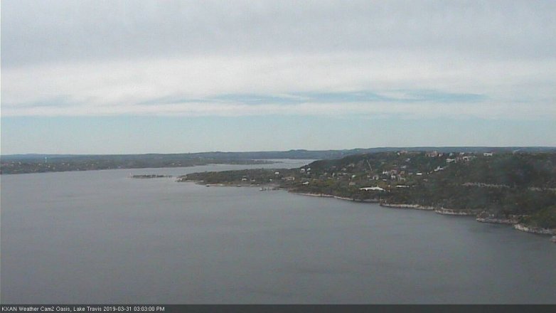 Lake Travis webcam, March 31, 2019 2:05 PM CT