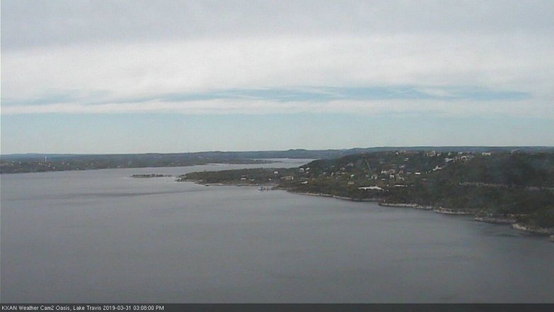 Lake Travis webcam, March 31, 2019 2:10 PM CT