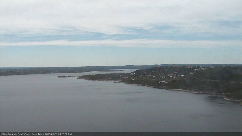 Lake Travis webcam, March 31, 2019 2:25 PM CT
