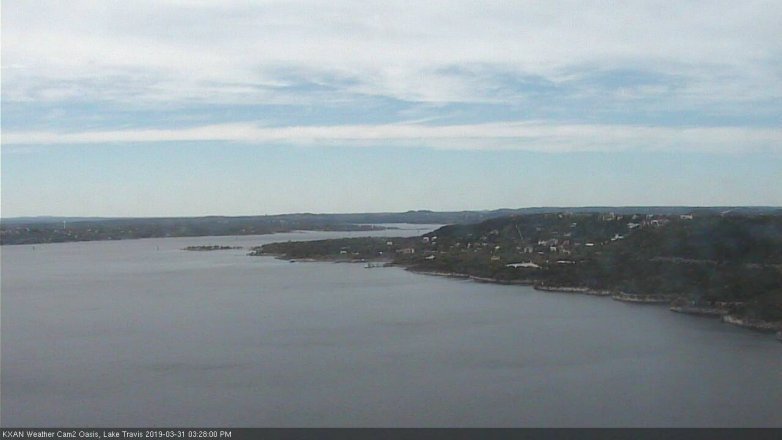 Lake Travis webcam, March 31, 2019 2:30 PM CT