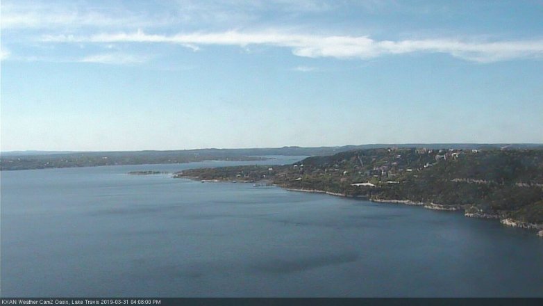 Lake Travis webcam, March 31, 2019 3:10 PM CT