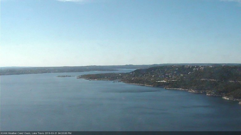 Lake Travis webcam, March 31, 2019 3:35 PM CT