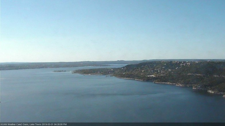 Lake Travis webcam, March 31, 2019 3:40 PM CT