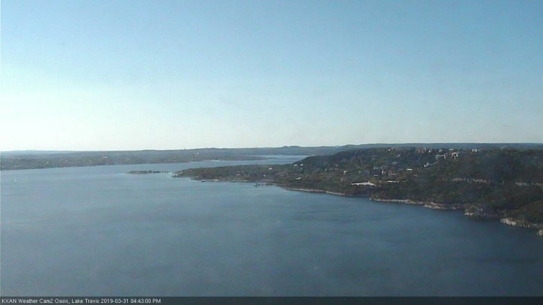 Lake Travis webcam, March 31, 2019 3:45 PM CT