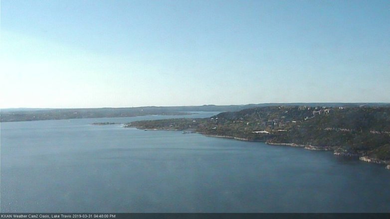 Lake Travis webcam, March 31, 2019 3:50 PM CT