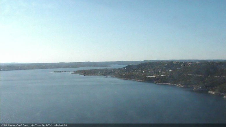Lake Travis webcam, March 31, 2019 4:10 PM CT