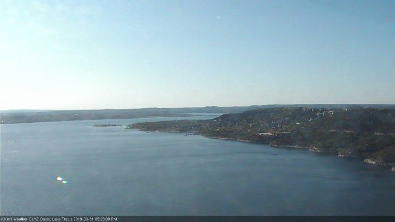 Lake Travis webcam, March 31, 2019 4:25 PM CT