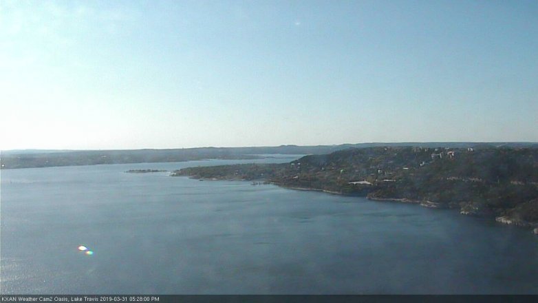 Lake Travis webcam, March 31, 2019 4:30 PM CT