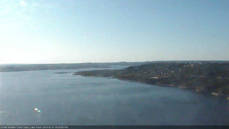 Lake Travis webcam, March 31, 2019 4:40 PM CT