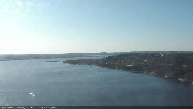 Lake Travis webcam, March 31, 2019 4:45 PM CT
