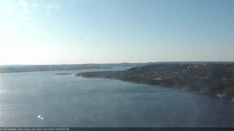 Lake Travis webcam, March 31, 2019 4:55 PM CT