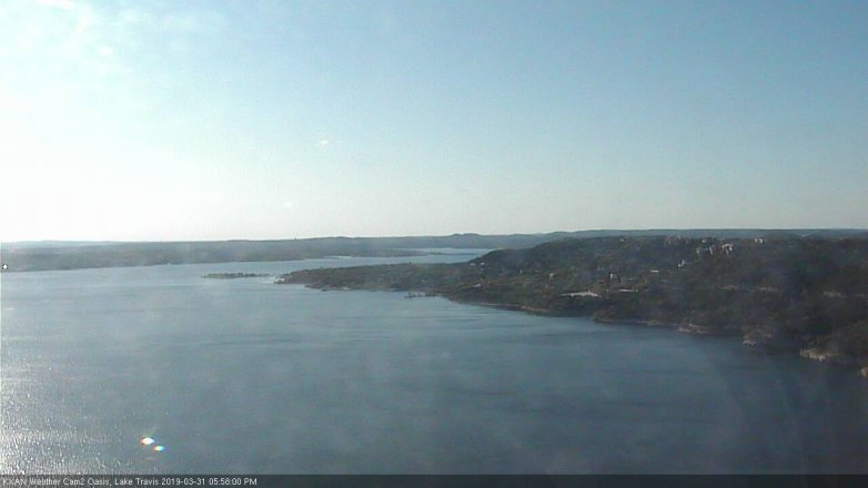 Lake Travis webcam, March 31, 2019 5:00 PM CT