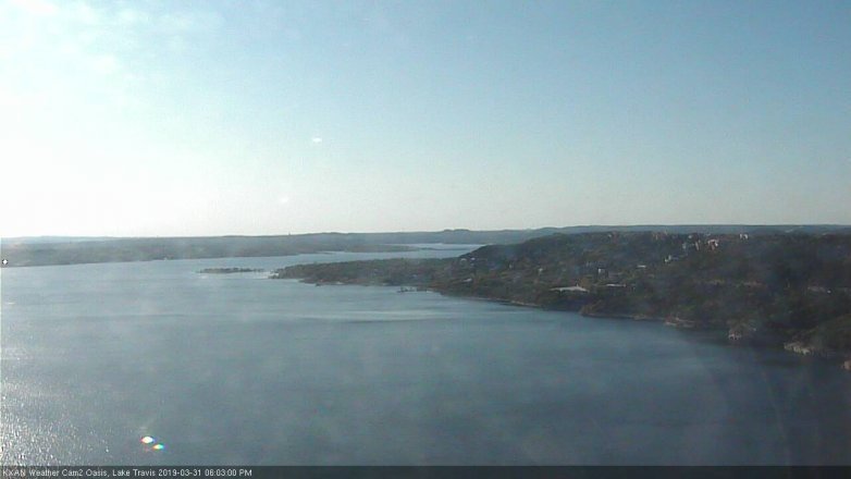 Lake Travis webcam, March 31, 2019 5:05 PM CT