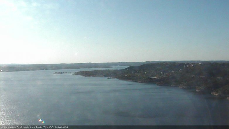 Lake Travis webcam, March 31, 2019 5:10 PM CT