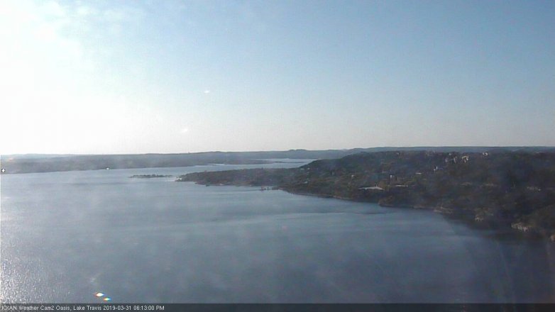 Lake Travis webcam, March 31, 2019 5:15 PM CT