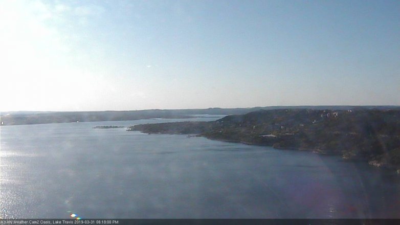 Lake Travis webcam, March 31, 2019 5:20 PM CT