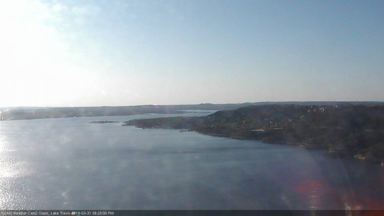 Lake Travis webcam, March 31, 2019 5:30 PM CT