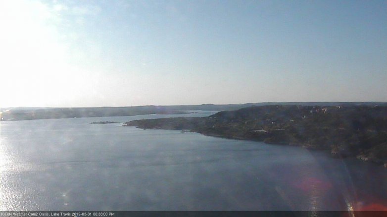 Lake Travis webcam, March 31, 2019 5:35 PM CT