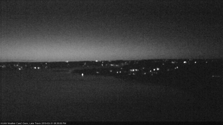 Lake Travis webcam, March 31, 2019 7:40 PM CT