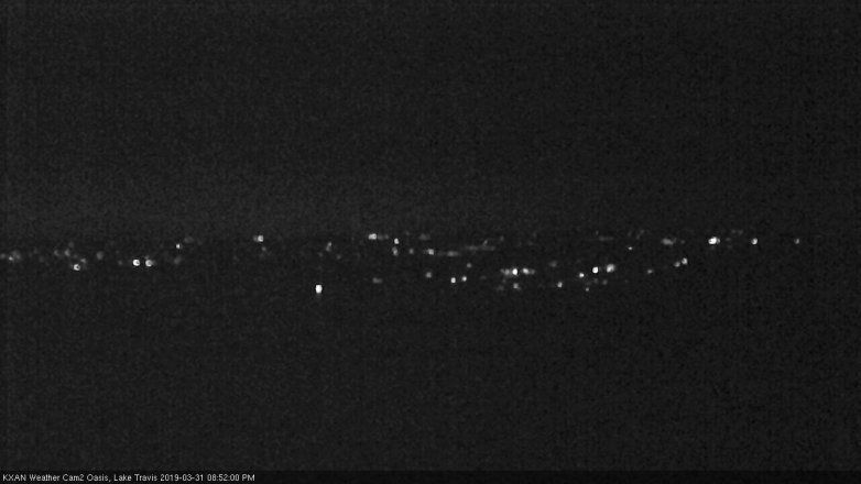 Lake Travis webcam, March 31, 2019 7:55 PM CT