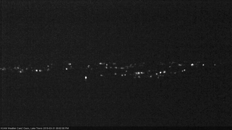 Lake Travis webcam, March 31, 2019 8:05 PM CT