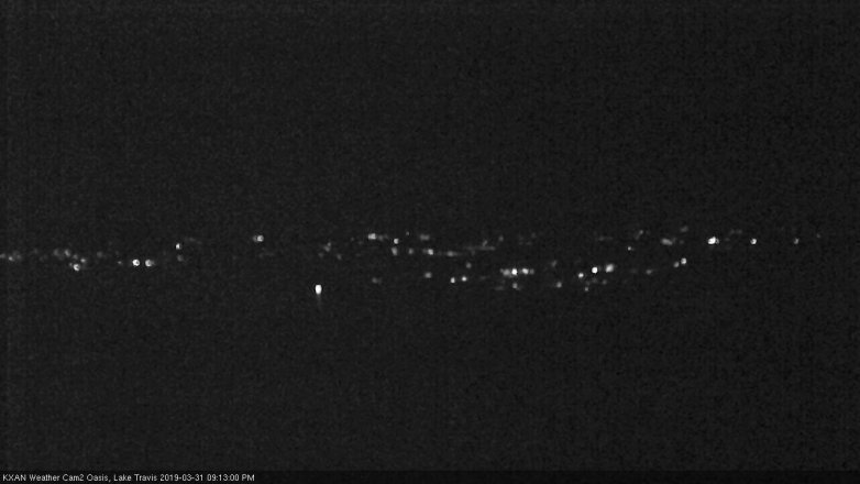 Lake Travis webcam, March 31, 2019 8:15 PM CT