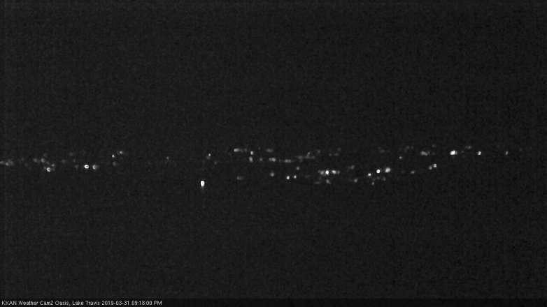 Lake Travis webcam, March 31, 2019 8:20 PM CT