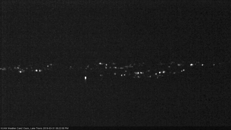 Lake Travis webcam, March 31, 2019 8:25 PM CT