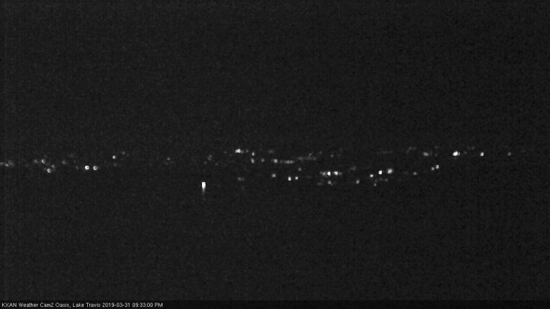 Lake Travis webcam, March 31, 2019 8:35 PM CT